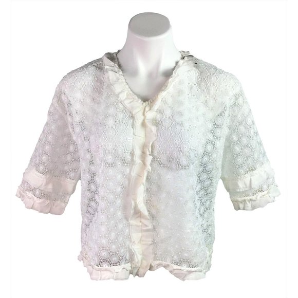 Sandro Tops - Sandro Portofino Lace Top Size 2 Medium Large